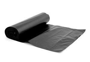 Trash Bags, 60l/10pcs, LDPE, 20 Micron, black