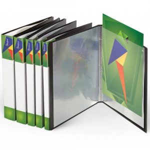 Folder with sleeves Forpus (10) A4, Black