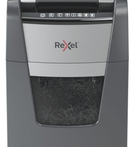 Rexel AutoFeed+ 150M Paper Shredder, Micro-cut shredding, 2x15 mm, 55 dB, P-5, 44 L, Grey/Black