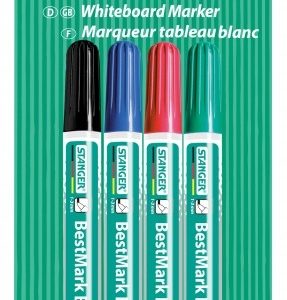 STANGER whiteboard MARKER BM240 1-3 mm, set 4-er 002510