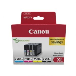 Canon PGI-2500XL (9254B010) Ink Cartridge Multipack, C/M/Y/BK