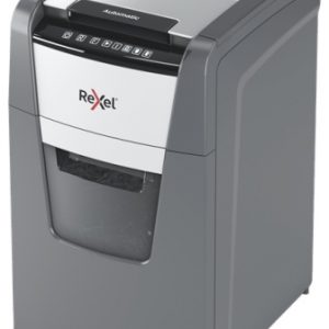 Rexel Optimum AutoFeed+ 130X Paper Shredder, Cross shredding, 4x28 mm, 55 dB, P-4, 44 L, Black