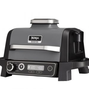 Ninja Woodfire OG701EU Electric BBQ Grill & Smoker, 2400 W, Black