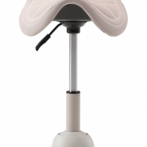 Up Up Toronto ergonomic balance stool White, Ivory fabric, longer gas lift