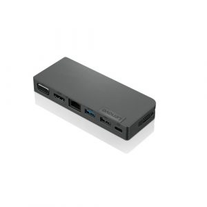 Lenovo 4X90S92381 Powered USB-C Travel Hub Docking Station, Black