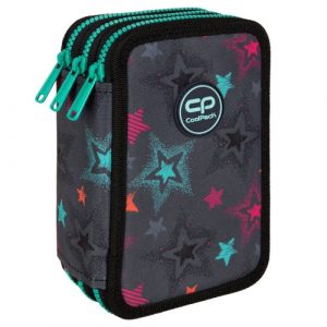 Triple decker pencil case with equipment CoolPack Jumper 3?Milky Way