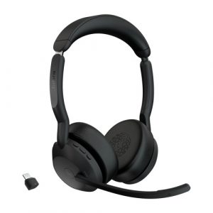 Jabra Evolve2 55 Link380c MS Stereo Wireless Headset Bluetooth USB-C, Juoda