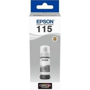 Epson 115 EcoTank (C13T07D54A) Ink Refill Bottle, Grey