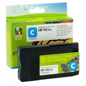 Compatible Static-Control Hewlett-Packard 951XL (CN046AE) New chip, Cyan, 1500 p.