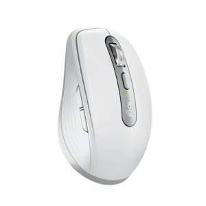 Logitech MX Anywhere 3S Mouse - RF Wireless + Bluetooth, Laser, 8000 DPI, Pale Grey (White)