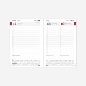 Planning notebook calendar 2025 A5 white