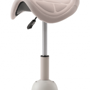 Up Up Toronto ergonomic balance stool White, Ivory fabric, longer gas lift