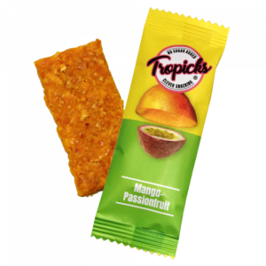 Tropicks Dried mango, passion fruit bar, 20 g 20 (pcs)