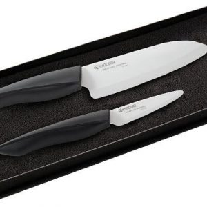 Kyocera FZ-075WH-BK + FZ-140WH-BK Gift set, Ceramic knives, Black