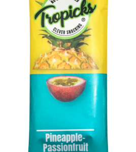 Tropicks Dried pineapple, passion fruit bar, 20 g 20 (pcs)