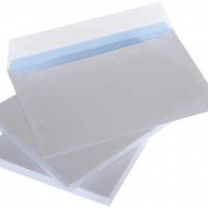 Envelopes with stripe C65 114x229 mm ,white 80g , Box 1000 pcs.