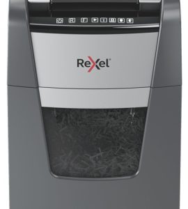 Rexel Optimum AutoFeed+ 130X Paper Shredder, Cross shredding, 4x28 mm, 55 dB, P-4, 44 L, Black