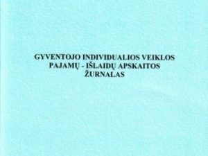 Gyventojų individualios veiklos pajamų-išlaidų apskaitos žurnalas, A4 (24)  0720-064