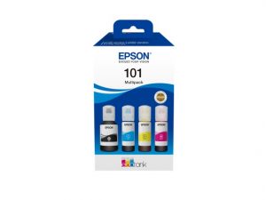 Epson 101 EcoTank (C13T03V64A) Ink Cartridge, Black, Cyan, Magenta, Yellow, Multipack 4 colours