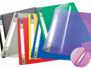 Binder with transparent cover Forpus Premium, A4 +, blue