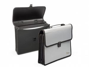 Folder-portfolio Forpus, A4, silver, 3 compartments