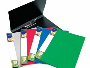 Folder with clip Forpus Premier, A4, plastic, black