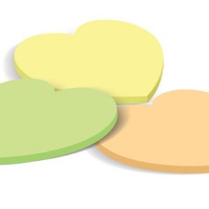 Stiky notes Forpus, Yellow, heart-shaped  0717-126