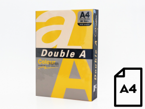 Colour paper Double A, 80g, A4, 500 sheets, GOLD