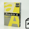 Colour paper Double A, 80g, A4, 500 sheets, Lemon