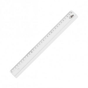 Ruler Forpus, plastic, transparent, 30cm 1225-023