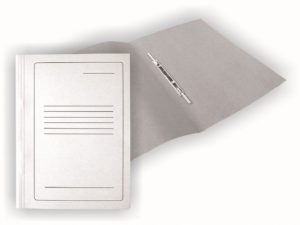 Cardboard binder SMLT, A4, 300g, white with print, cardboard