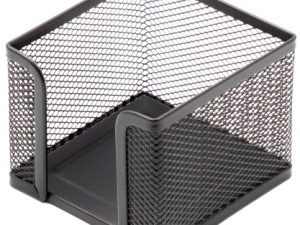 Note paper box Forpus , 9.5x9.5cm, black, perforated metal 1005-008