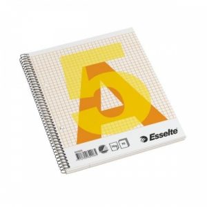 Exercise book with spiral  Esselte, A5/70, Squared, soft cover  0722-103