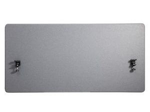 Up up acoustic desktop privacy panel with felt filling, gray (1200x600mm)