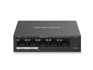 Mercusys MS105GP 5-Port Gigabit Desktop Switch with 4-Port PoE+