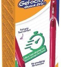 BIC Gell Pen Gelocity QUICK DRY Red, Box 12 pcs. 494671