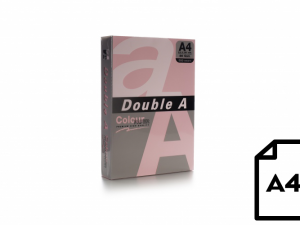 Colour paper Double A, 80g, A4, 500 sheets, Pink