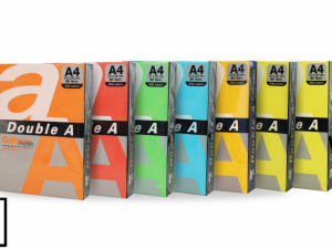 Colour paper Double A, 80g, A4, 500 sheets, Rainbow 5, 5 Colors