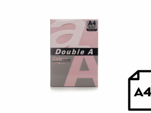 Colour paper Double A, 80g, A4, 500 sheets, Pink