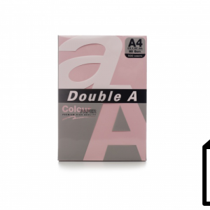 Colour paper Double A, 80g, A4, 500 sheets, Pink