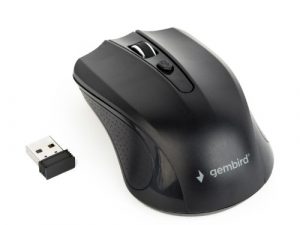 Gembird MUSW-4B-04 Wireless mouse, RF Wireless, Optical 1600 DPI, Black