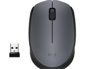 Logitech M170 Wireless Mouse, RF Wireless, 1000 DPI, Grey/Black