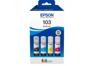 Epson 103 EcoTank (C13T00S64A) Ink Cartridge, Black, Cyan, Magenta, Yellow, Multipack 4 colours