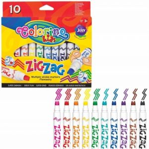 Colorino Kids Zig Zag multiple stroke markers 10 colours