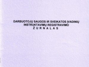 Darbuotojų saugos ir sveikatos įvadinių instruktavimų registracijos žurnalas, A4 (24)  0720-026