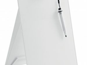 Glass Desktop Whiteboard Easel Nobo Brilliant White 22x30cm