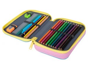 Double decker school pencil case with equipment Coolpack Jumper 2 Dancefloor