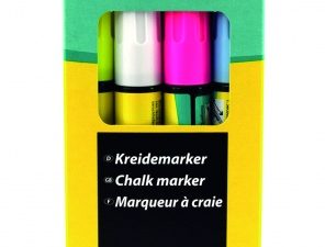 STANGER chalk MARKER, 3-5 mm, set 4 colours 620030