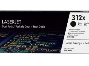 HP 312X (CF380XD) Toner Cartridge, 2-pack, Black (8800 pages)