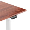 Adjustable Height Table Up Up Thor White, Table top L Dark Walnut